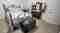 Photo of a Stickley couch with beautifully upholstered cushions